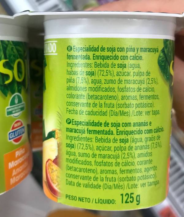 calidad del yogur vegetal
